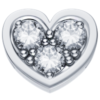 Charm Elements Donna in Oro bianco Diamante DCHF3849.003